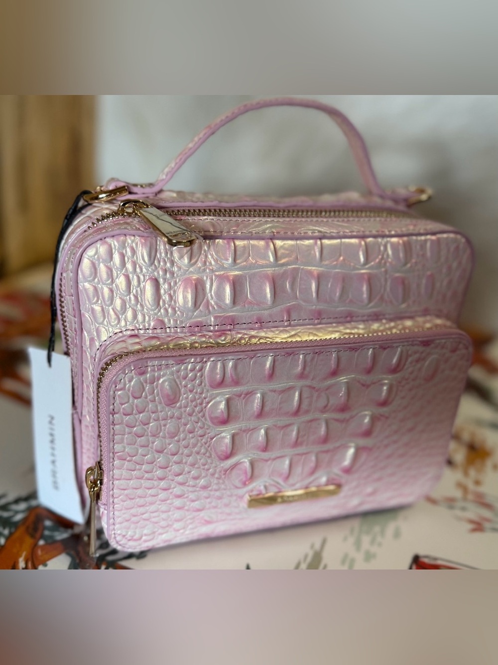 Brahmin TORI rosewater crossbody NWT Beautiful Pink - Picture 8 of 13